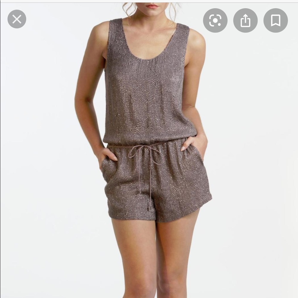 Mlv Purple Sequin Romper